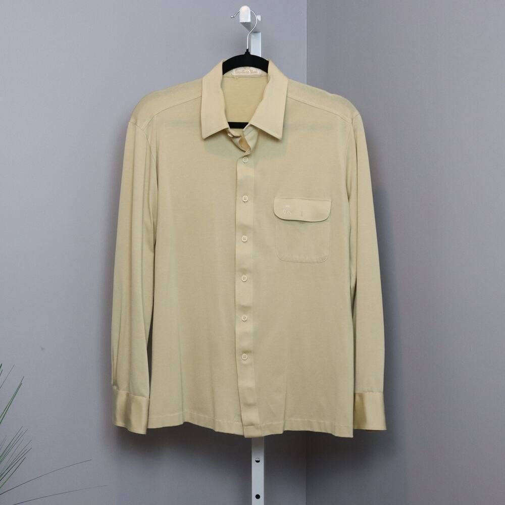 Vintage Countess Mara fine‎ knit shirt size Men's Large